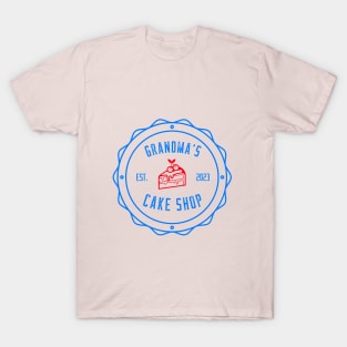 Grandma's Cake Shop Design T-Shirt